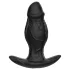 Kangvo - consolador de silicona inflable magnético (negro)