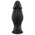 Kangvo - consolador de silicona inflable magnético (negro)