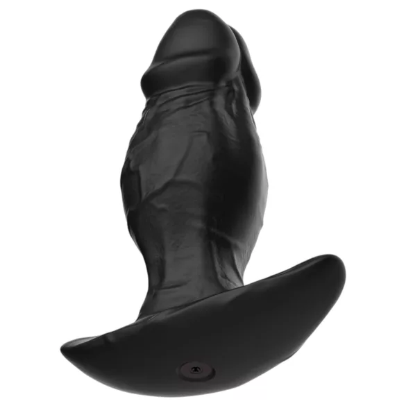 Kangvo - consolador de silicona inflable magnético (negro)