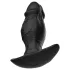 Kangvo - consolador de silicona inflable magnético (negro)