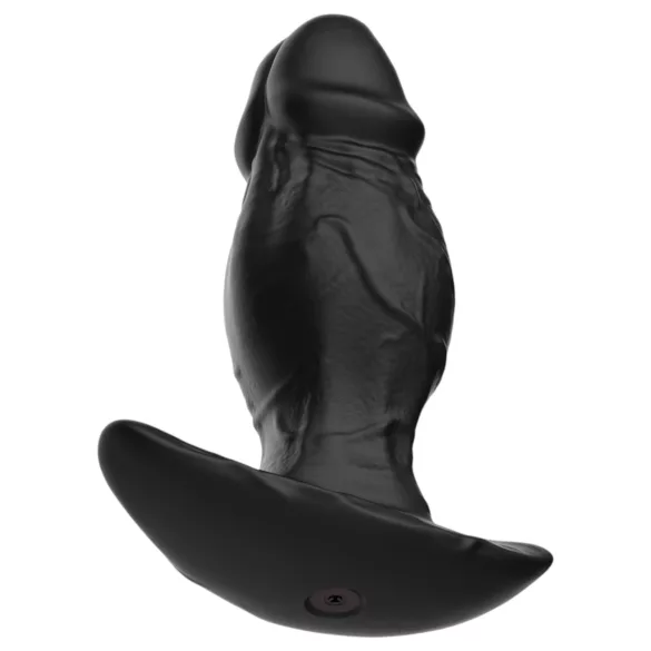 Kangvo - consolador de silicona inflable magnético (negro)