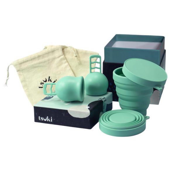 Copa menstrual Rhea α y β con vaso esterilizador
