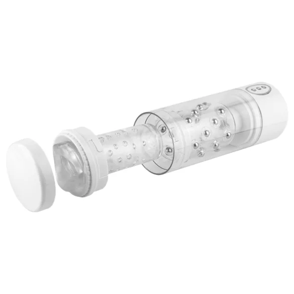 PDX Roto-Bator - masturbador oral vibrador - boca realista blanca