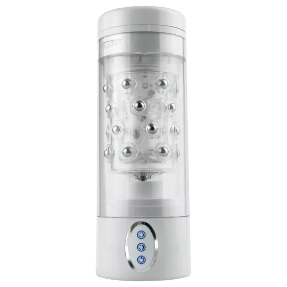 PDX Roto-Bator - masturbador oral vibrador - boca realista blanca