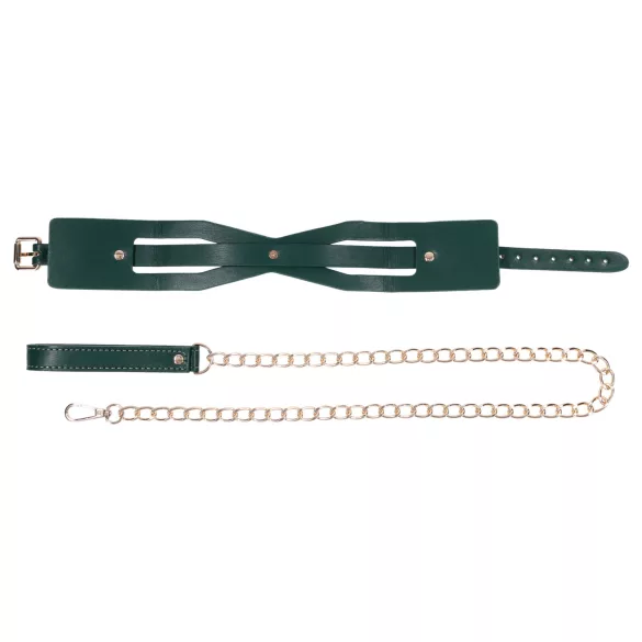 Sportsheets - collar con correa - color verde