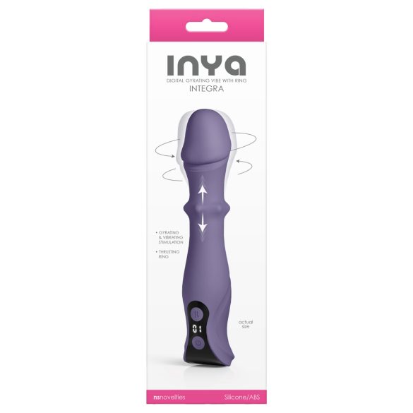 NS Novelties - vibrador rotativo y empuje - silicona lila