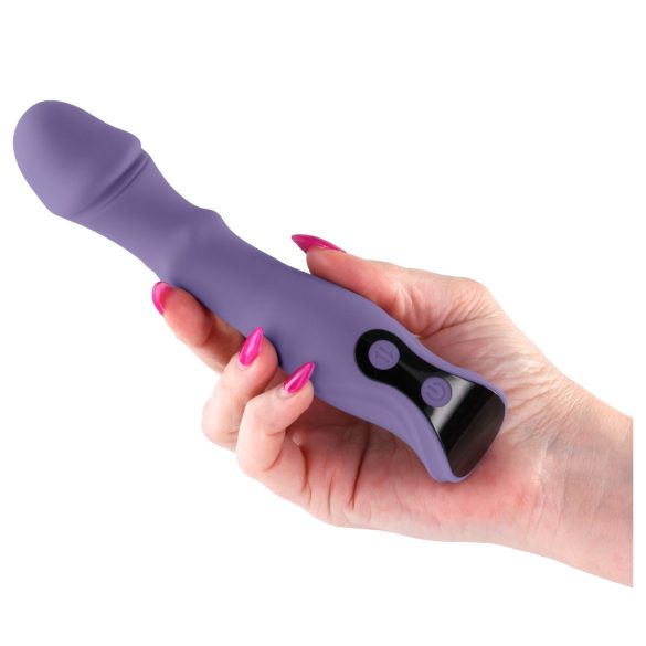 NS Novelties - vibrador rotativo y empuje - silicona lila