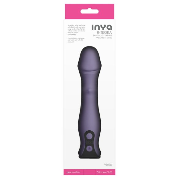 NS Novelties - vibrador rotativo y empuje - silicona lila