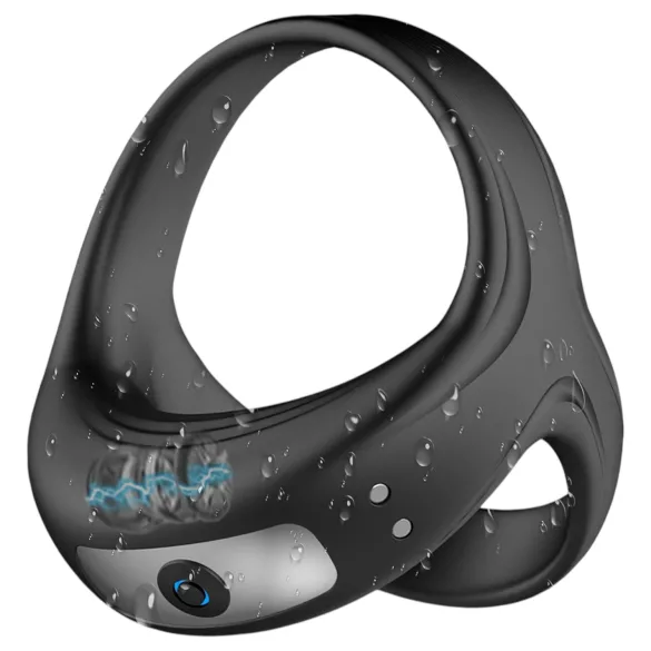 AlvUp - anillo vibrador pene y testículos - silicona negra