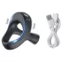 AlvUp - anillo vibrador pene y testículos - silicona negra