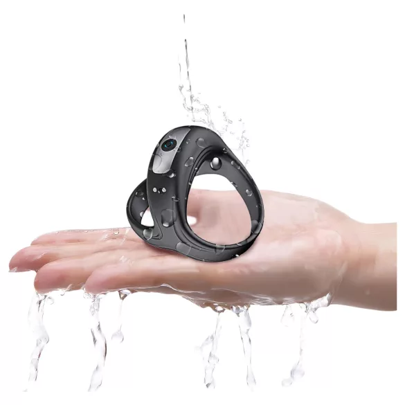 AlvUp - anillo vibrador pene y testículos - silicona negra