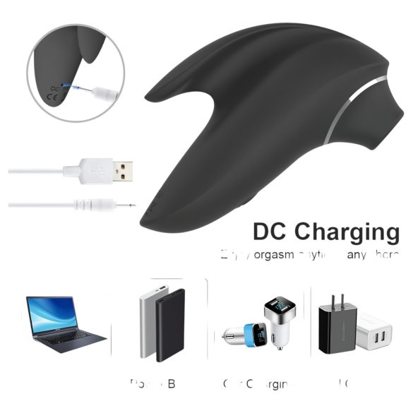 AlvUp - succionador de clítoris con vibración - negro