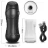 AlvUp - masturbador vibrador con succión - silicona negra