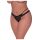 Magic Silk - tanga de encaje de doble tira (negro)