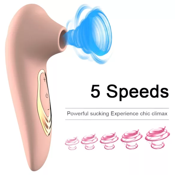 AlvUp - succionador de clítoris con vibración - silicona rosa