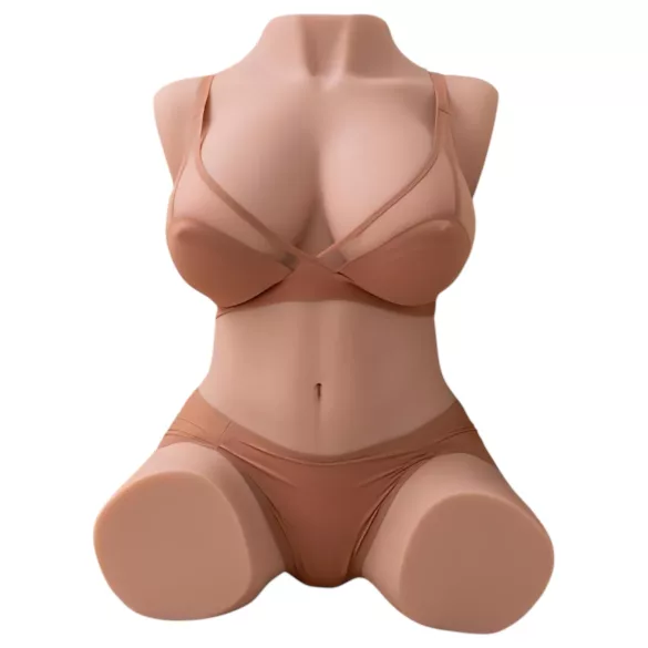 XISE Dania - masturbador torzo masculino con función de empuje - color natural