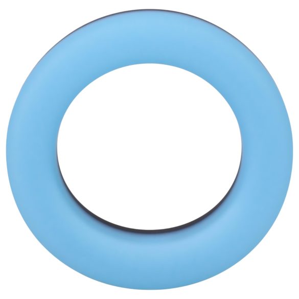 Doc Johnson The Big O - anillo para pene con luz - silicona azul