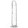 Dildo Crystal Addiction con ventosa (transparente) - 18cm