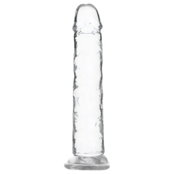 Dildo Crystal Addiction con ventosa (transparente) - 18cm