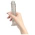 Dildo Crystal Addiction con ventosa (transparente) - 18cm
