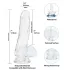 Addiction Crystal - Consolador con ventosa (transparente) - 18 cm