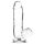 Addiction Crystal - Dildo con ventosa y testículos (transparente) 15cm