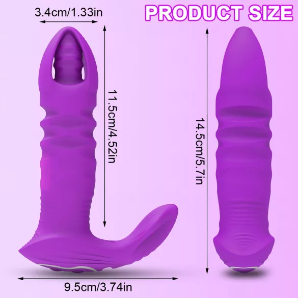 AlvUp - vibrador anal inteligente - recargable - silicona lila