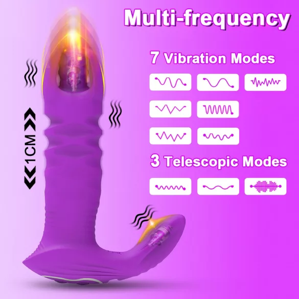 AlvUp - vibrador anal inteligente - recargable - silicona lila