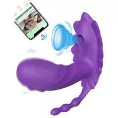   AlvUp - vibrador portátil colocable controlado por aplicación (lila)