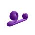 Vibrador Duo Caracol - recargable, 3 en 1 estimulador (púrpura)