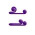 Vibrador Duo Caracol - recargable, 3 en 1 estimulador (púrpura)