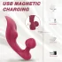 Sex HD Chomper - vibrador doble clítoris y anal - silicona roja
