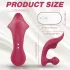 Sex HD Chomper - vibrador doble clítoris y anal - silicona roja