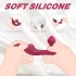 Sex HD Chomper - vibrador doble clítoris y anal - silicona roja