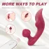 Sex HD Chomper - vibrador doble clítoris y anal - silicona roja