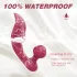 Sex HD Chomper - vibrador doble clítoris y anal - silicona roja