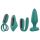 Sex HD: Juego vibrador 4 piezas con control remoto (verde)