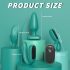Sex HD: Juego vibrador 4 piezas con control remoto (verde)