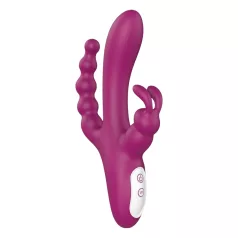   Sex HD Joker - vibrador recargable impermeable triple - silicona lila