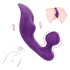 Sex HD Chomper - vibrador doble impermeable para clítoris y anal - lila