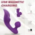 Sex HD Chomper - vibrador doble impermeable para clítoris y anal - lila