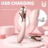 Sex HD - vibrador recargable y rueda estimulante (rosa)