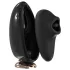 Sex HD Mirror - vibrador con función de calor y succión - silicona negra