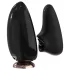 Sex HD Mirror - vibrador con función de calor y succión - silicona negra