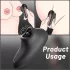 Sex HD Mirror - vibrador con función de calor y succión - silicona negra