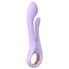   Sex HD Kaethe - vibrador con estimulador de clítoris - silicona lila