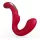 SEX HD Genie - Vibrador punto G y clítoris - silicona - rojo