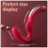 SEX HD Genie - Vibrador punto G y clítoris - silicona - rojo