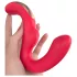 SEX HD Genie - Vibrador punto G y clítoris - silicona - rojo