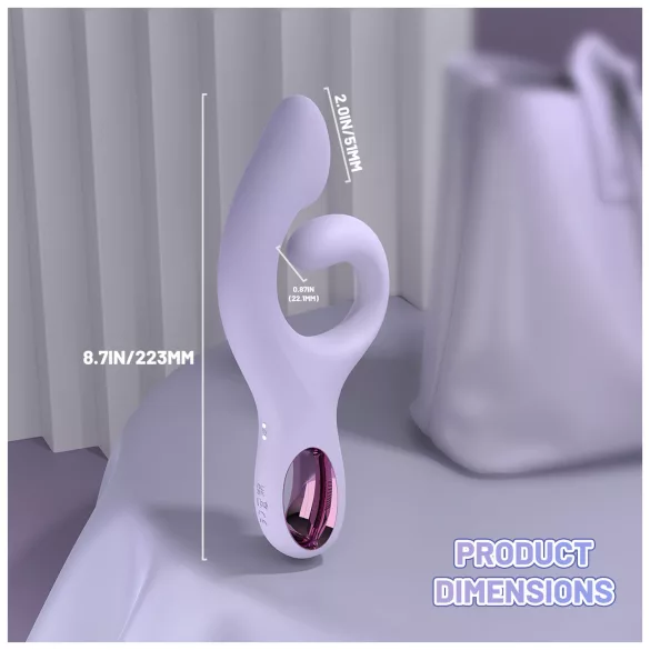 Sex HD - vibrador de punto G con brazo para el clítoris (lila)
